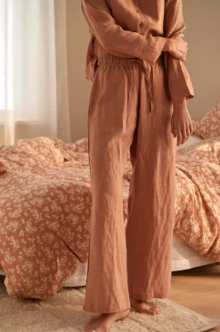 Ellos Home Pyjamasbukser Candice Brunrosa