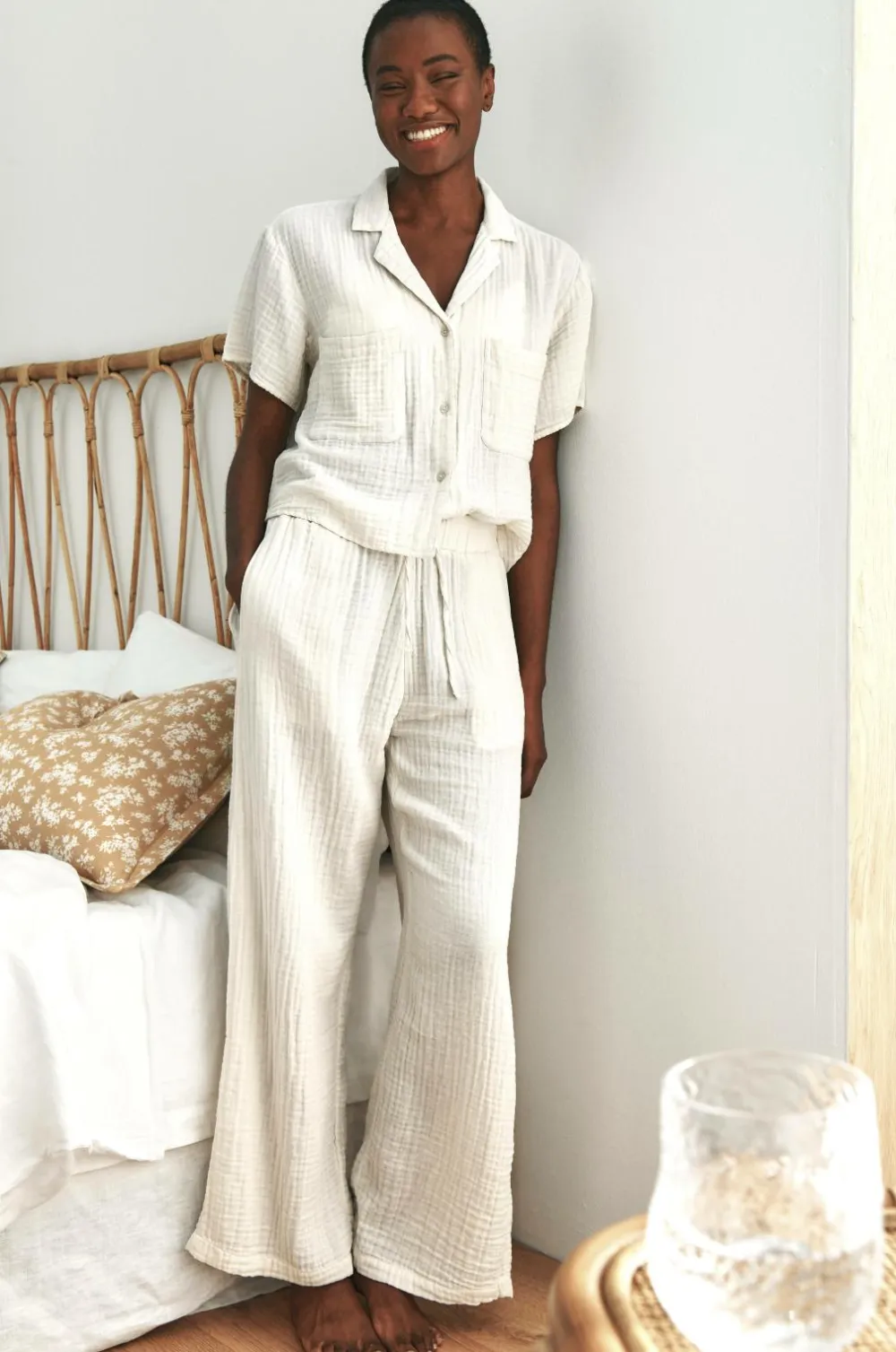 Ellos Homewear>Home Pyjamasbukser Candela Pyjama Pant Lys beige