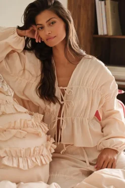 Ellos Home Pyjamasskjorte Juliette Lys hot pink Clearance