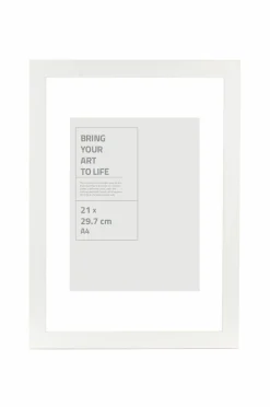 Ellos Home Ramme Stilren med plexiglas. Hvid Clearance