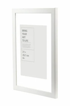 Ellos Home Ramme Stilren med plexiglas. Hvid Clearance