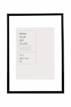 Ellos Home Ramme Victoria med plexiglas Sort Hot