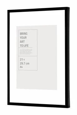 Ellos Home Ramme Victoria med plexiglas Sort Hot