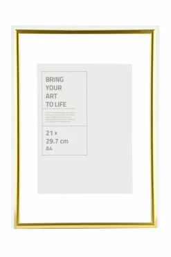 Ellos Home Ramme Victoria med plexiglas Guldfarvet Clearance
