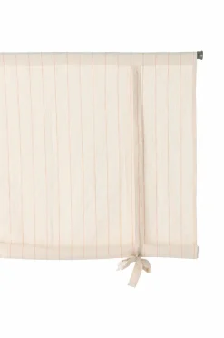 Ellos Home Roll up-gardin Elly Thin Stripe Rollup i genanvendt halvlinned Mørk abrikos Sale