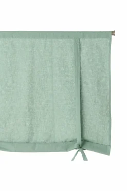 Ellos Home Roll up-gardin Elly i genanvendt halvlinned Aquagrøn Hot