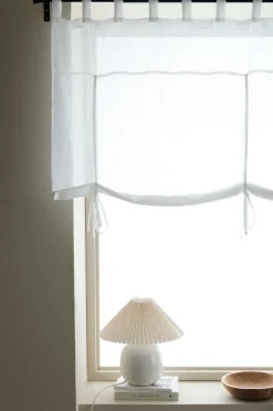 Ellos Home Roll up-gardin Lara Mat hvid hvid New