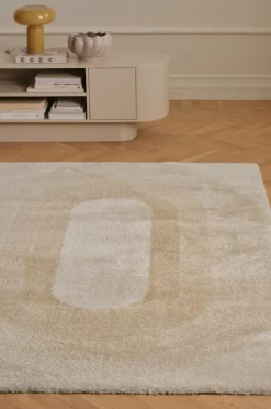 Ellos Luv- & Ryatæpper>Home Ryatæppe Desio Retro Beige