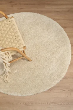 Ellos Luv- & Ryatæpper>Home Ryatæppe Marrakesh Round Cremehvid