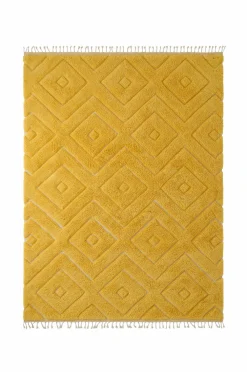 Ellos Luv- & Ryatæpper>Home Ryatæppe Paris Gul