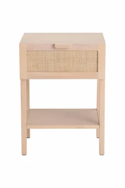 Ellos Home Sengebord / Opbevaringsbord Francis Förvaring Hylla Mat sand mat sand