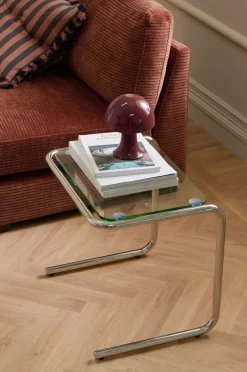 Ellos Home Sengebord/sidebord Antonio Klart glas/krom