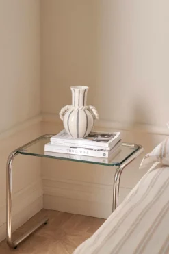 Ellos Home Sengebord/sidebord Antonio Klart glas/krom