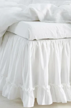 Ellos Sengekapper>Home Sengekappe Juliette Frill højde 45 cm Hvid