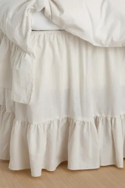 Ellos Sengekapper>Home Sengekappe Juliette Giant i vasket bomuld 60 cm Lys hvid grå