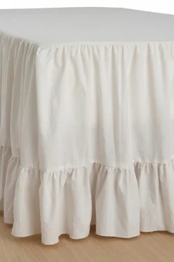 Ellos Sengekapper>Home Sengekappe Juliette Giant i vasket bomuld 60 cm Lys hvid grå