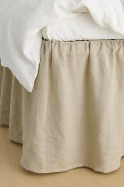 Ellos Sengekapper>Home Sengekappe Candice i vasket linned 52 cm Linen beige