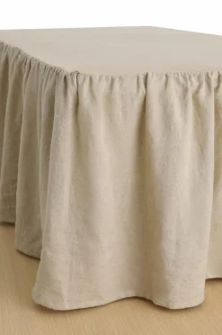 Ellos Sengekapper>Home Sengekappe Candice i vasket linned 52 cm Linen beige