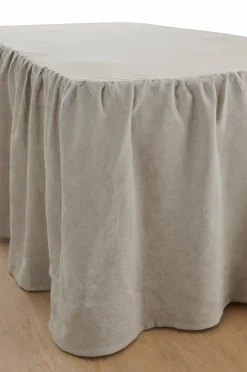 Ellos Sengekapper>Home Sengekappe Candice i vasket hør 60 cm A121b 100% linen beige