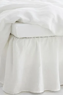 Ellos Sengekapper>Home Sengekappe Candice i vasket hør 45 cm Hvid