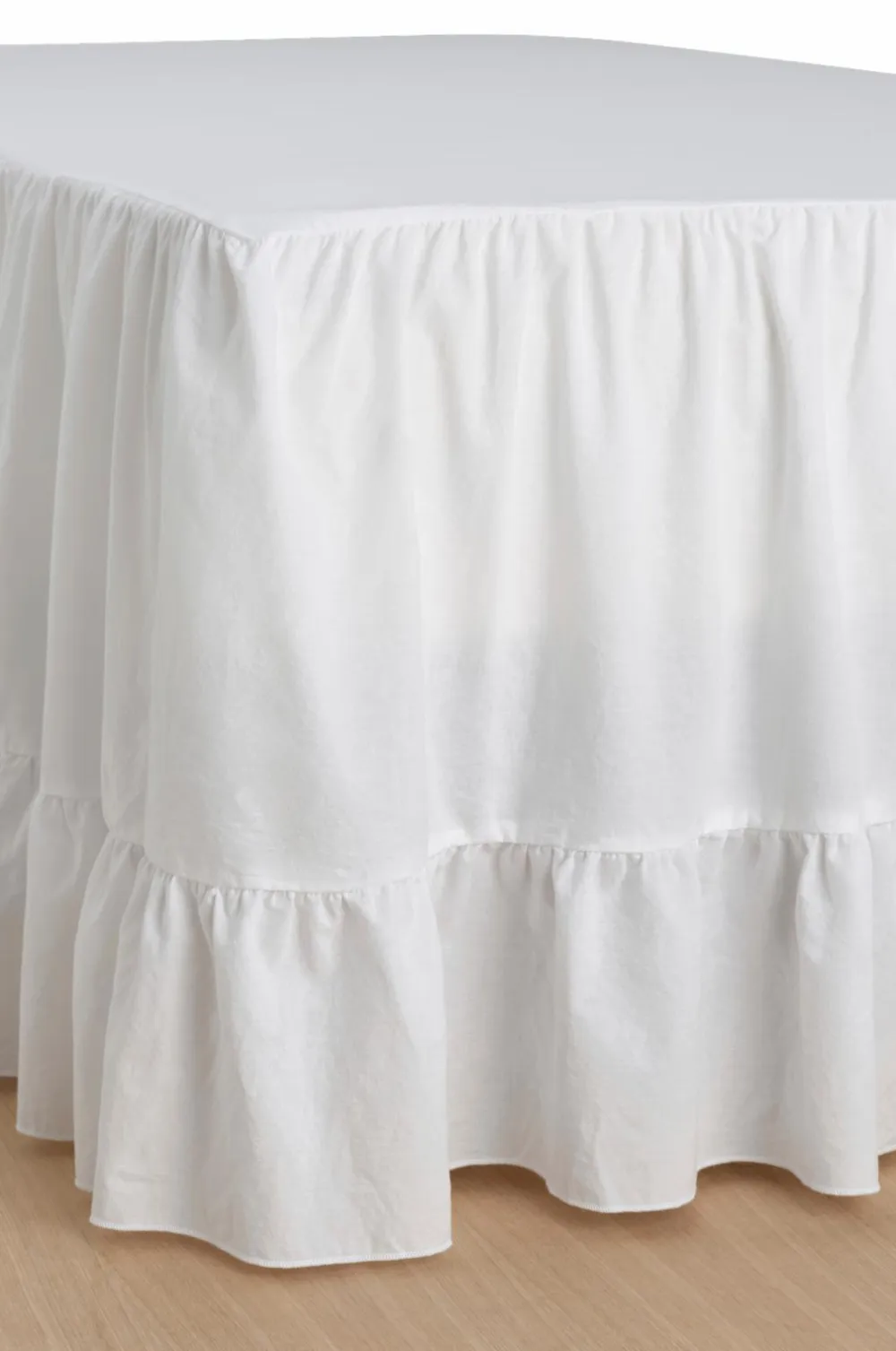 Ellos Home Sengekappe Juliette Giant i vasket bomuld 60 cm Hvid Discount