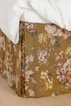 Ellos Sengekapper>Home Sengekappe Candice Rose i vasket linned 52 cm Olivengrøn