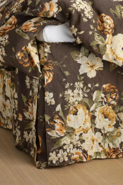 Ellos Sengekapper>Home Sengekappe Candice Rose i vasket linned 52 cm Brun ny