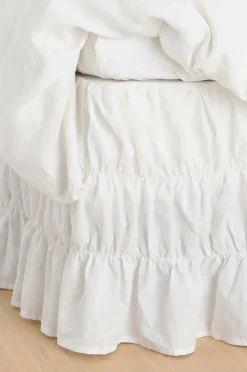 Ellos Home Sengekappe Juliette Elastic i økologisk bomuld 60 cm Hvid Clearance