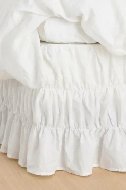 Ellos Home Sengekappe Juliette Elastic i økologisk bomuld 52 cm Hvid Sale