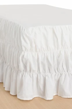 Ellos Home Sengekappe Juliette Elastic i økologisk bomuld 52 cm Hvid Sale