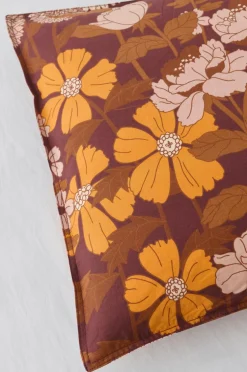 Ellos Home Sengesæt Avery Flower i bomuldspercale 2 eller 3 stykker Bourgogne Online