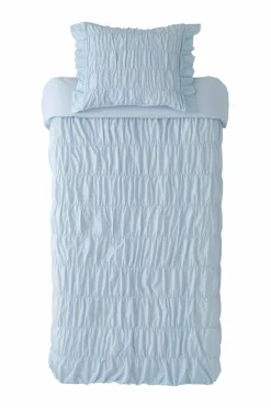 Ellos Home Sengesæt Avery Elastic i bomuldspercale 2 eller 3 stykker Lyseblå Discount