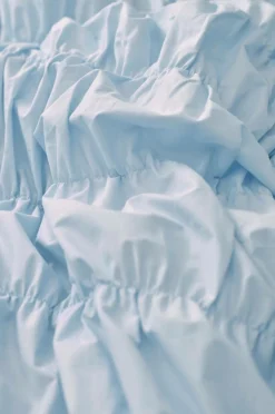 Ellos Home Sengesæt Avery Elastic i bomuldspercale 2 eller 3 stykker Lyseblå Discount