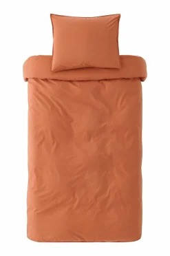 Ellos Dynebetræk|Sengesæt>Home Sengesæt Avery i bomuldspercale 2 eller 3 stykker Kanelbrun