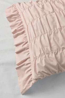 Ellos Home Sengesæt Avery Elastic i bomuldspercale 2 eller 3 stykker Lys abrikosrosa Sale