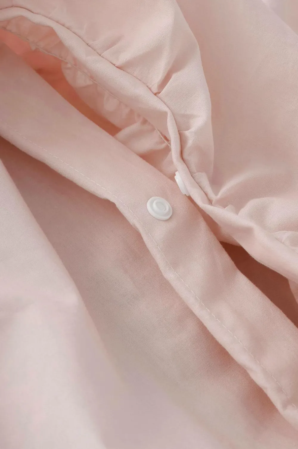 Ellos Home Sengesæt Avery Elastic i bomuldspercale 2 eller 3 stykker Lys abrikosrosa Sale