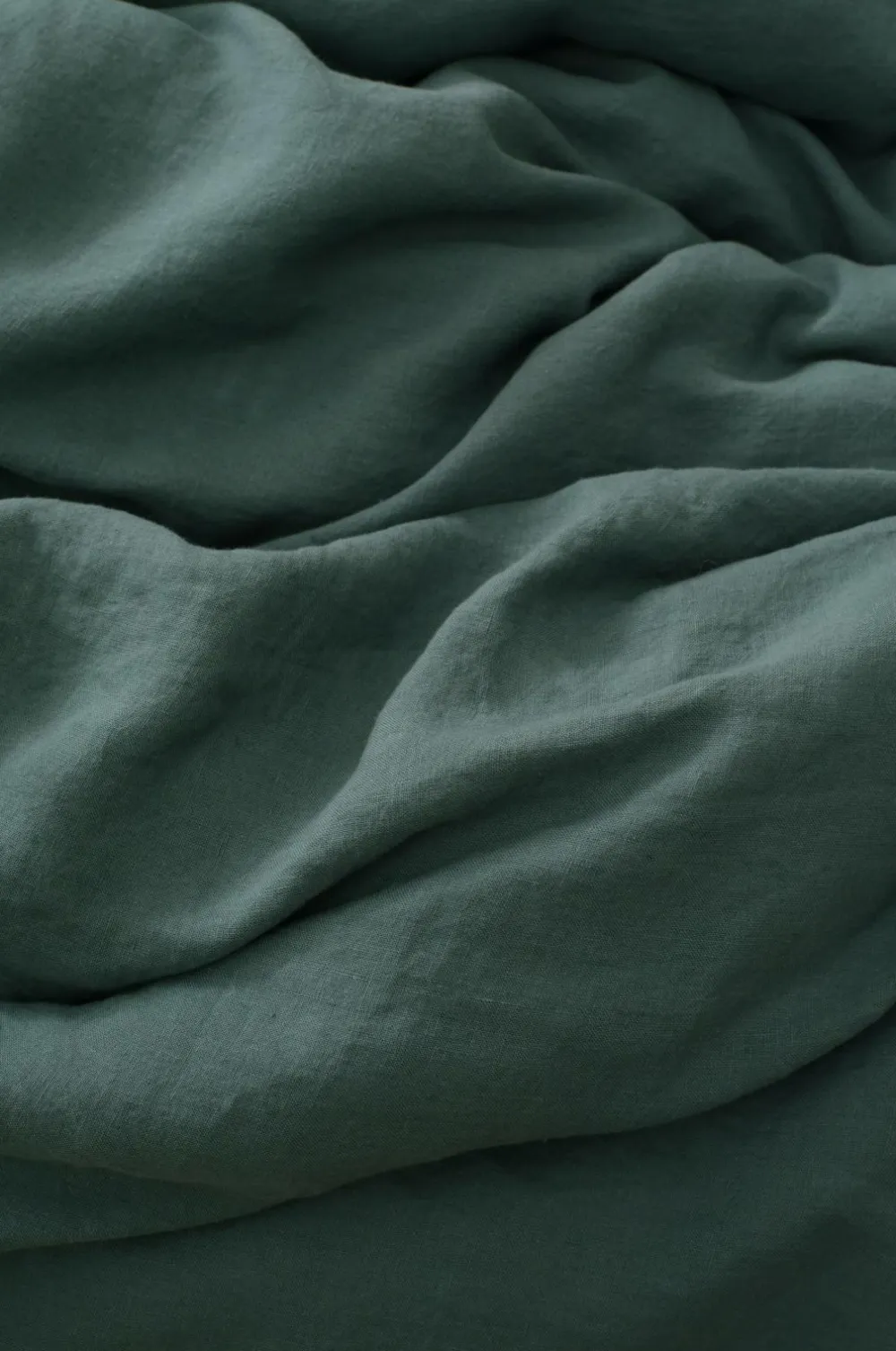 Ellos Dynebetræk|Sengesæt>Home Sengesæt Candice i vasket hør - 2 eller 3 dele Petrolgrøn