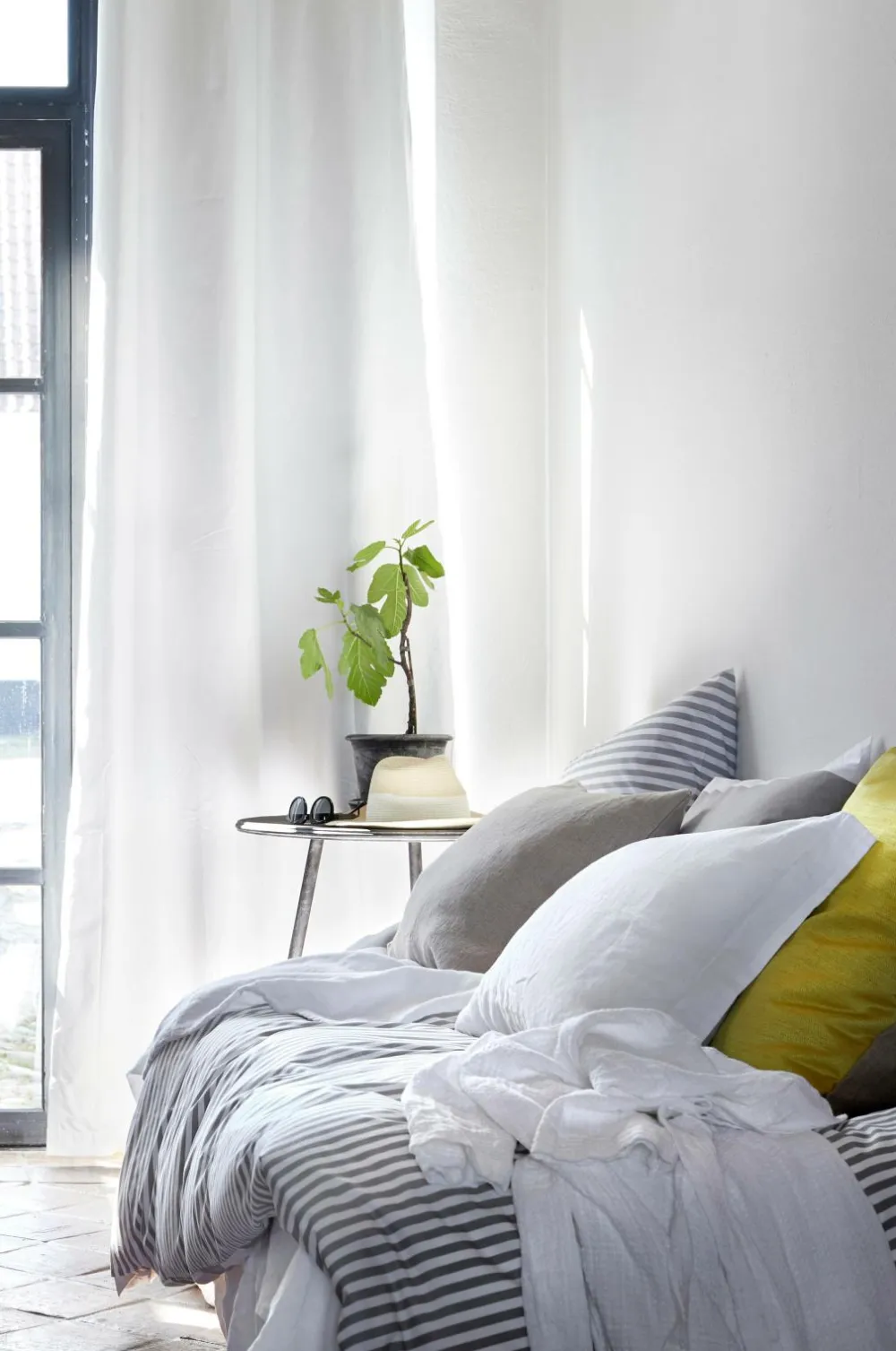 Ellos Dynebetræk|Sengesæt>Home Sengesæt Candice i vasket hør - 2 eller 3 dele Hvid