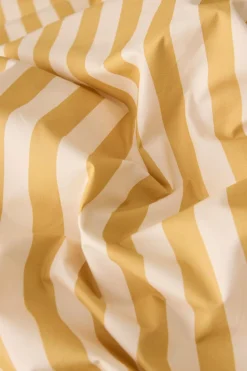 Ellos Home Sengesæt Crystal Stripe i bomuldspercale 2 eller 3 stykker Gul Best