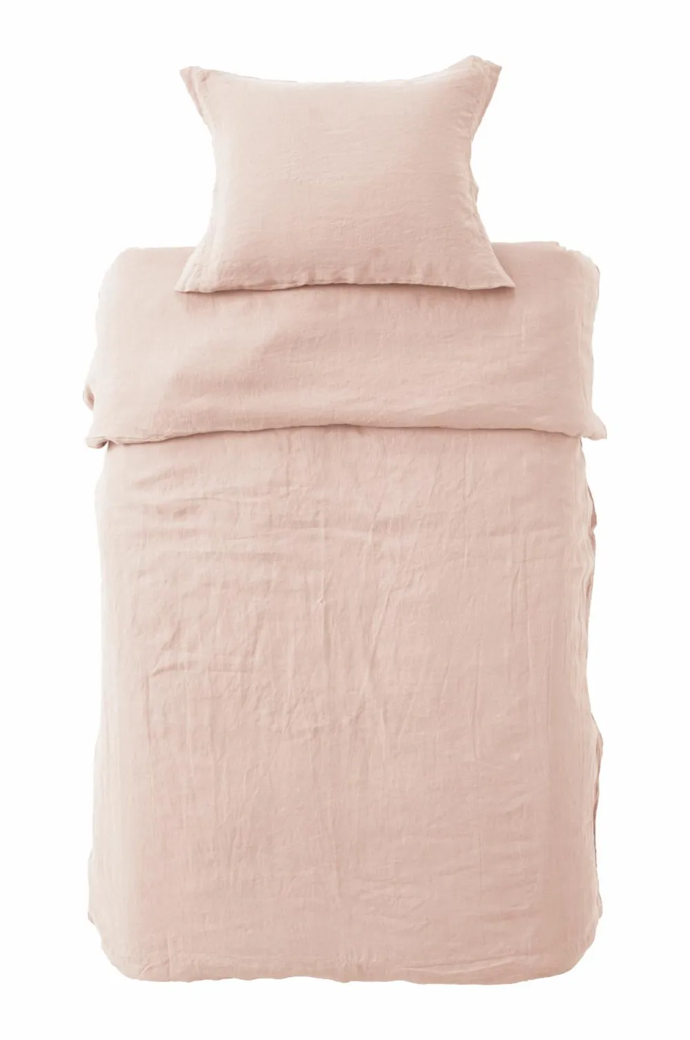 Ellos Dynebetræk|Sengesæt>Home Sengesæt Candice i vasket hør - 2 eller 3 dele Lys rosa
