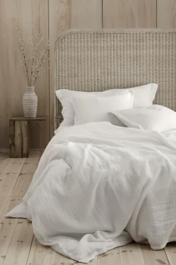 Ellos Home Sengesæt Candela i muslin, 2 eller 3 dele Hvid New