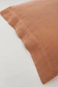 Ellos Home Sengesæt Candice i vasket hør - 2 eller 3 dele Brunrosa Best