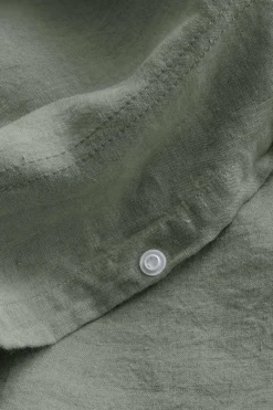 Ellos Home Sengesæt Candice i vasket hør - 2 eller 3 dele Kakigrøn New