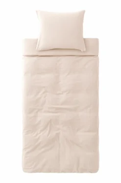 Ellos Home Sengesæt Elly i genanvendt halvlinned 2 eller 3 stykker Cremet hvid Sale