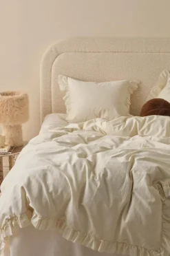 Ellos Dynebetræk|Sengesæt>Home Sengesæt Gloria i bomuldssatin 2 eller 3 stykker Cremevit