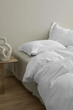Ellos Dynebetræk|Sengesæt>Home Sengesæt Juliette af økologisk bomuld - 2 eller 3 dele Hvid