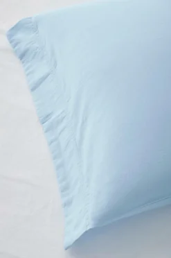 Ellos Home Sengesæt Juliette af økologisk bomuld - 2 eller 3 dele Lyseblå Online