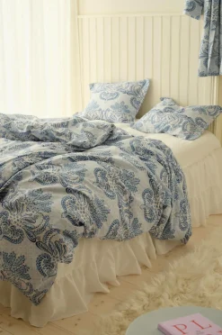 Ellos Dynebetræk|Sengesæt>Home Sengesæt Juliett Medallion i bomuld 2 eller 3 stykker Blå