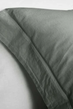 Ellos Home Sengesæt Juliette af økologisk bomuld - 2 eller 3 dele Kakigrøn Online