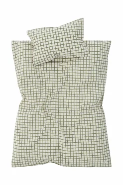 Ellos Home Sengesæt Lullaby til tremmeseng 100x130 cm, 2 dele Lys rosa/grøn